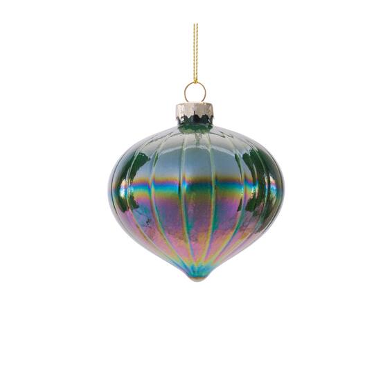 Melrose Iridescent Glass Ornaments Set